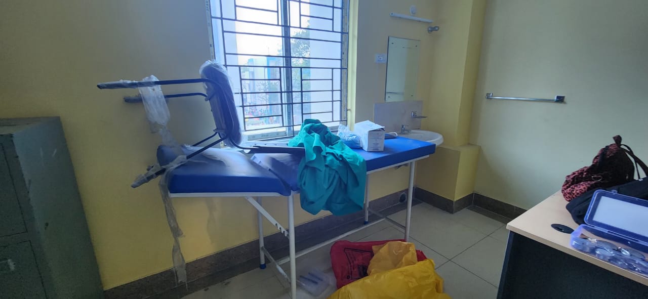 Documentation under way — donor logs, screening sheets, post-donation slips. — Bira blood donation camp